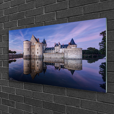 Quadro de vidro Arquitetura Castle Water