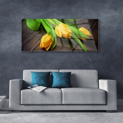 Quadro de vidro Tulipas Flores