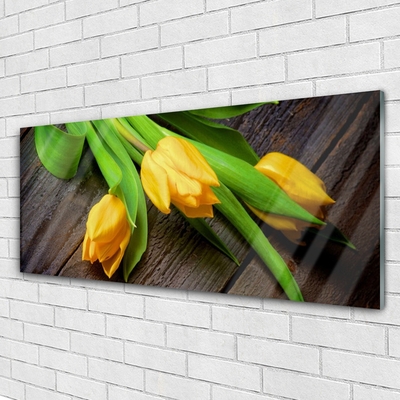 Quadro de vidro Tulipas Flores