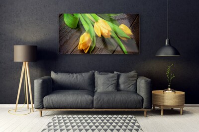 Quadro de vidro Tulipas Flores