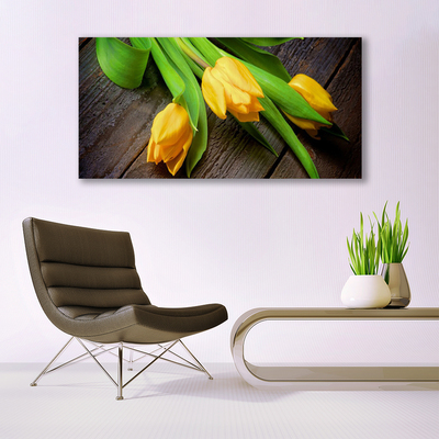Quadro de vidro Tulipas Flores