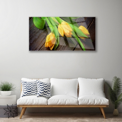Quadro de vidro Tulipas Flores