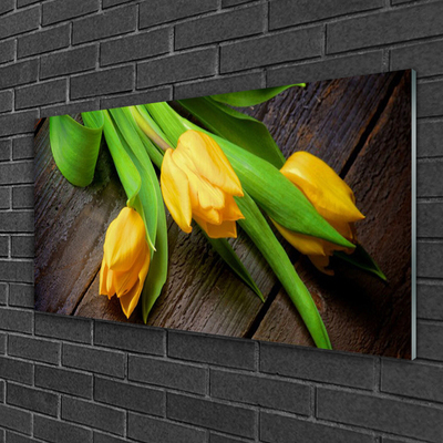 Quadro de vidro Tulipas Flores