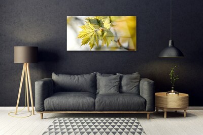 Quadro de vidro Folhas Planta