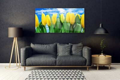 Pintura em vidro Tulipas Flores
