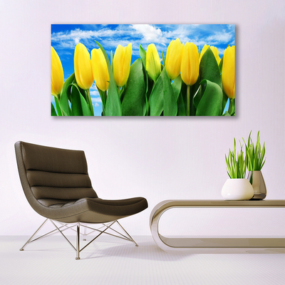 Pintura em vidro Tulipas Flores