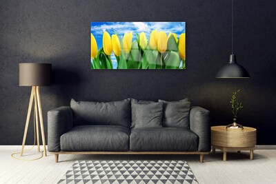 Pintura em vidro Tulipas Flores