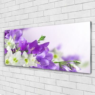 Quadro de vidro Planta de flores
