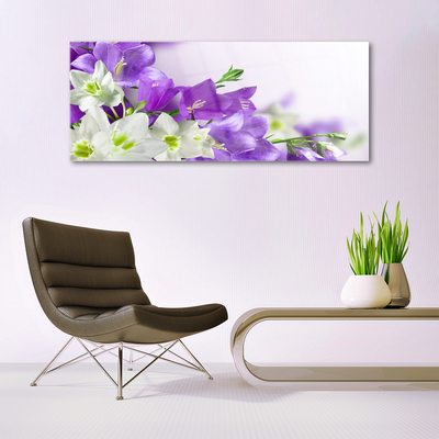 Quadro de vidro Planta de flores