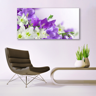 Quadro de vidro Planta de flores
