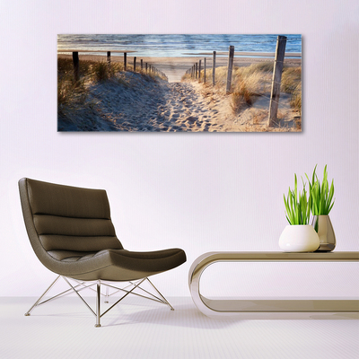 Pintura em vidro Caminho da Paisagem Marinha