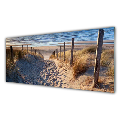 Pintura em vidro Caminho da Paisagem Marinha