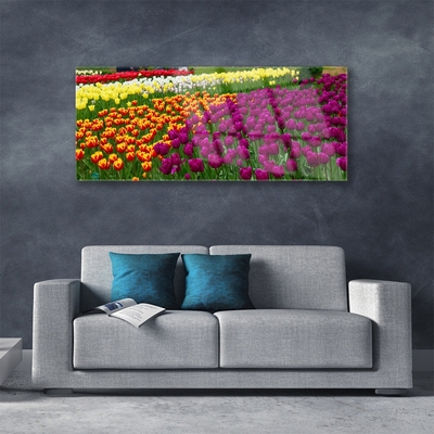 Pintura em vidro Tulipas Flores