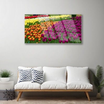 Pintura em vidro Tulipas Flores