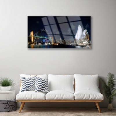 Quadro de vidro Arquitetura da Ponte de Sydney