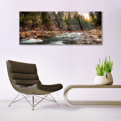 Quadro de vidro Lago Floresta Natureza Água