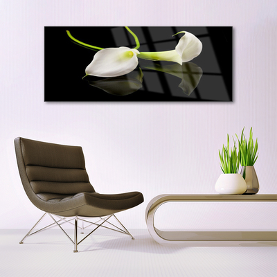 Quadro de vidro Planta de flores