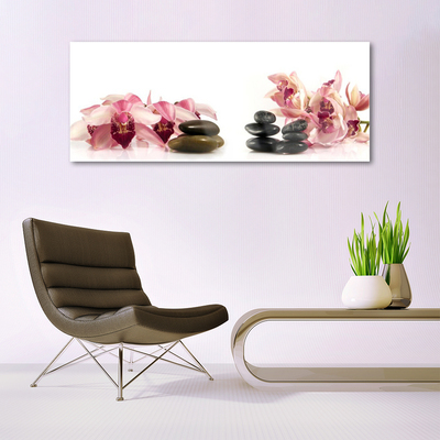 Pintura em vidro Arte em Pedras de Flores