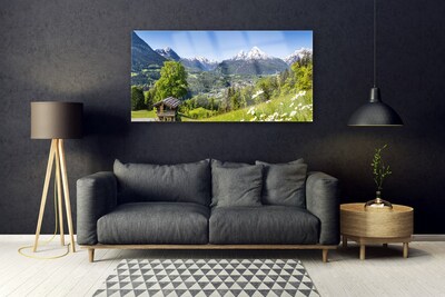 Quadro de vidro Natureza dos Campos de Montanha