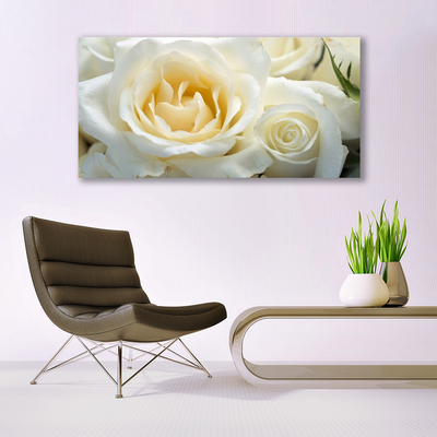 Quadro de vidro Flores de rosas