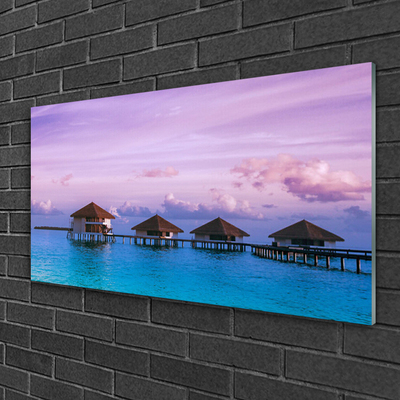 Quadro de vidro Arquitetura do Mar Água