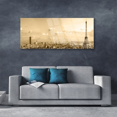 Pintura em vidro Casas da Cidade