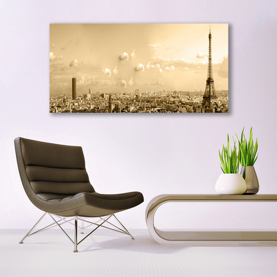 Pintura em vidro Casas da Cidade