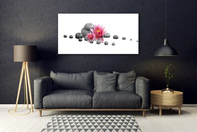 Pintura em vidro Spa Zen Flor de Lótus