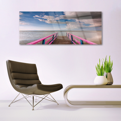 Pintura em vidro Arquitetura da Ponte Marítima