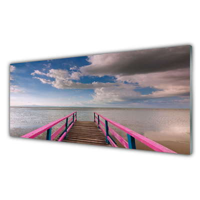 Pintura em vidro Arquitetura da Ponte Marítima