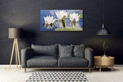 Quadro de vidro Planta de flores
