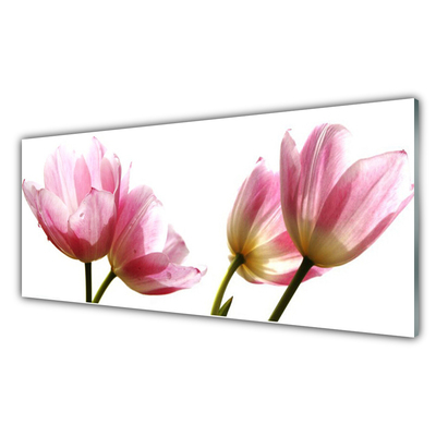 Pintura em vidro Planta de flores