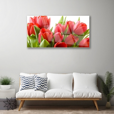 Pintura em vidro Tulipas Flores Planta