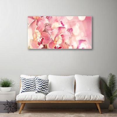 Quadro de vidro Planta de flores