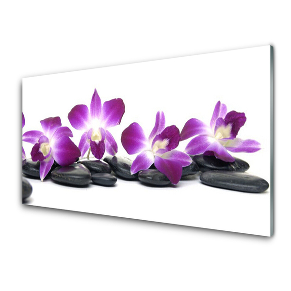 Quadro de vidro Spa Flor Orquídea