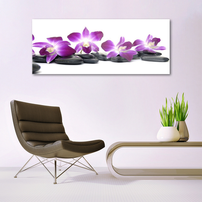Quadro de vidro Spa Flor Orquídea
