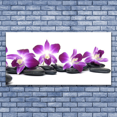 Quadro de vidro Spa Flor Orquídea