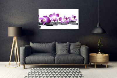 Quadro de vidro Spa Flor Orquídea