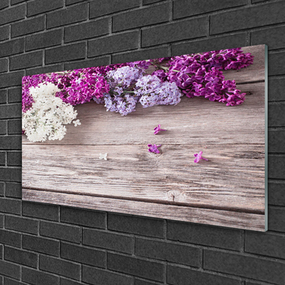 Pintura em vidro Planta de flores