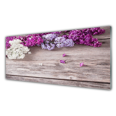 Pintura em vidro Planta de flores