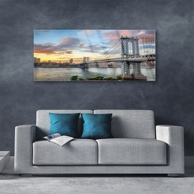 Quadro de vidro Arquitetura da Cidade da Ponte