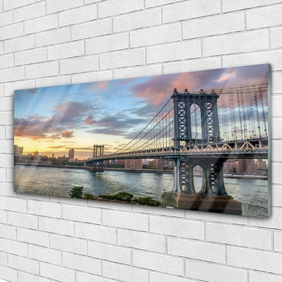 Quadro de vidro Arquitetura da Cidade da Ponte