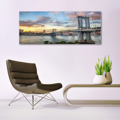 Quadro de vidro Arquitetura da Cidade da Ponte