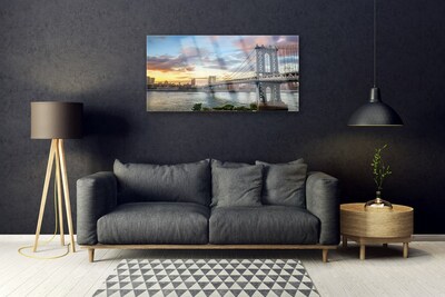 Quadro de vidro Arquitetura da Cidade da Ponte