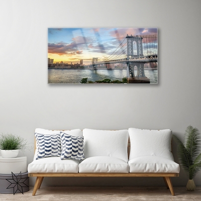 Quadro de vidro Arquitetura da Cidade da Ponte