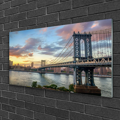 Quadro de vidro Arquitetura da Cidade da Ponte