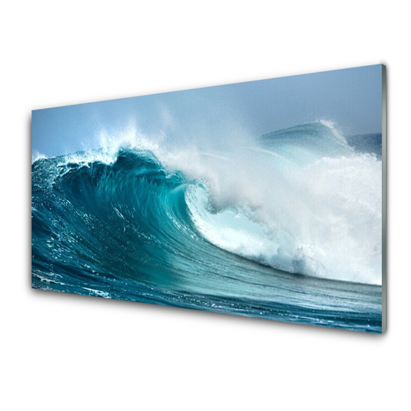 Quadro de vidro Paisagem de ondas