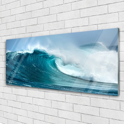 Quadro de vidro Paisagem de ondas