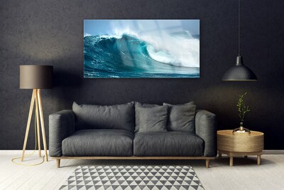 Quadro de vidro Paisagem de ondas