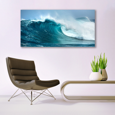 Quadro de vidro Paisagem de ondas